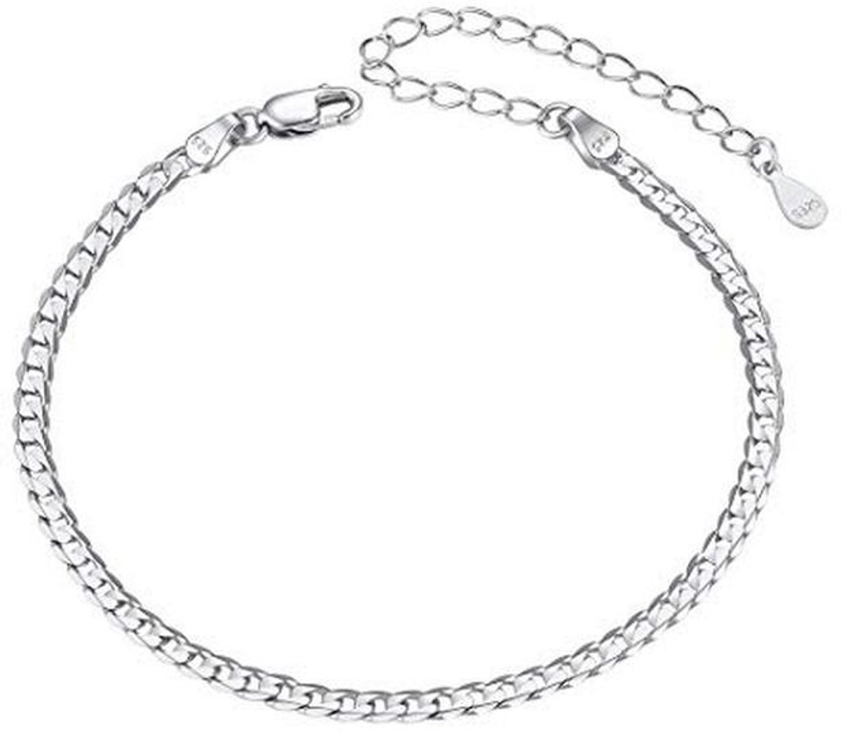 Roestvrijstalen Figaroketting Enkelbandje voor Dames en Heren - Ideaal voor Zomer en Strand