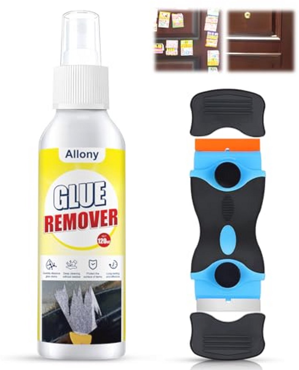 Lijmverwijderaar voor Etiketten en Stickers – Snelle Reiniger met Schraper – 120 ml