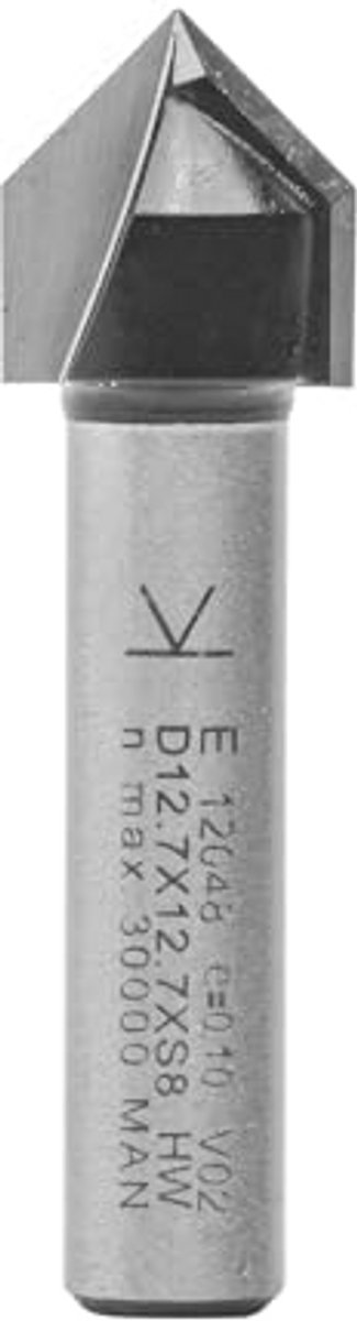 V-groef en schrijfkouter snijder 12.7 mm - 90 graden