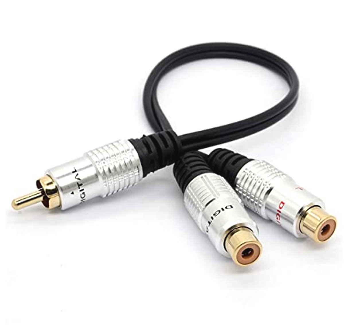 RCA-splitterkabel 1 naar 2 Y-adapter 0,3 m
