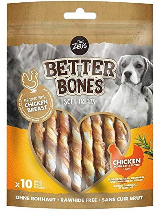 Hondensnack gedroogde kipfilet 100 gr