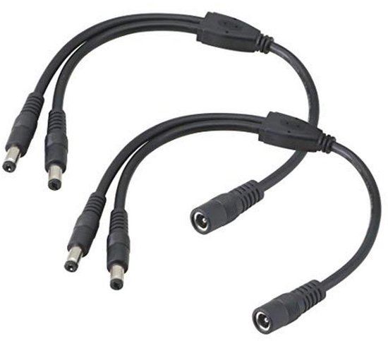 Lot De 8 Connecteurs DC 5.5x2.1mm - Mâle/Mâle Et Femelle/Femelle - Pour Alimentation 12V Caméra, Bandes LED