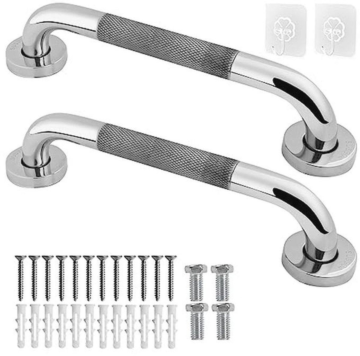 Douchegrail 40 cm RVS Grab Bar voor Badkamer, Toilet en Keuken - Veiligheidsrail voor Ouderen en Kinderen