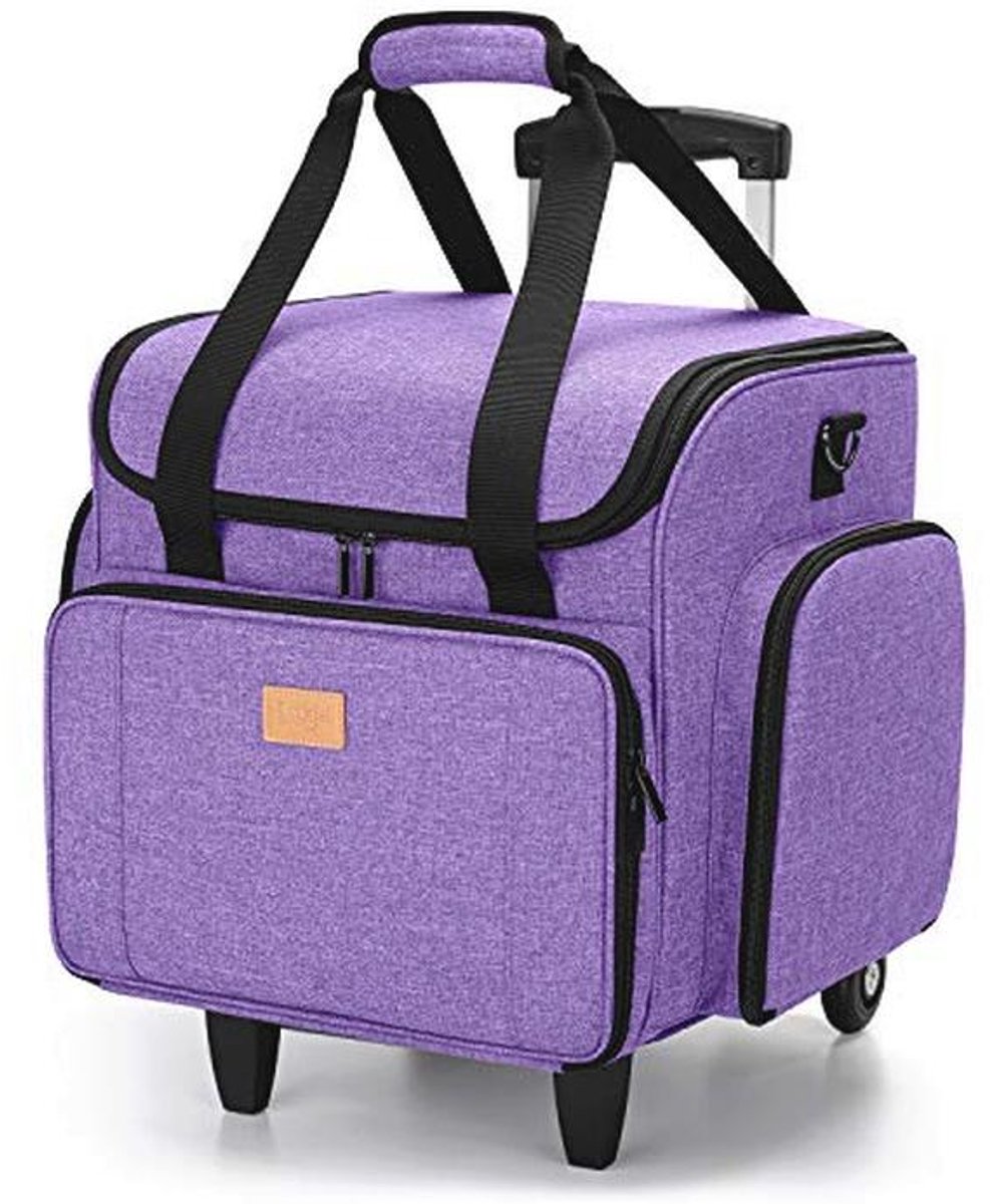 Naaimachinetas met Afneembare Trolley Dolly - Draagtas voor Naaimachine en Accessoires