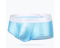 Sexy Boxershorts voor Heren met Bulge Pouch - Zijdeachtige Lichte Onderbroek voor Comfort