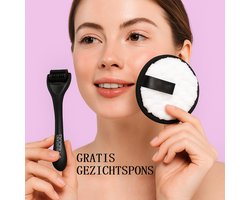 Dermaroller & Gezichtspons – Derma Roller 0,5 mm -Baardroller – 540 Titanium Naalden – Microneedling voor Huid, Littekens & Baardgroei - Dermarollers - micro needling - skin roller - Haargroei - Steriel verpakt
