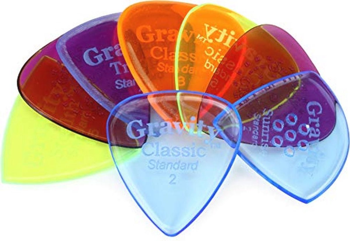 Variatiepakket Muziek Plectrums - 8 Stuks