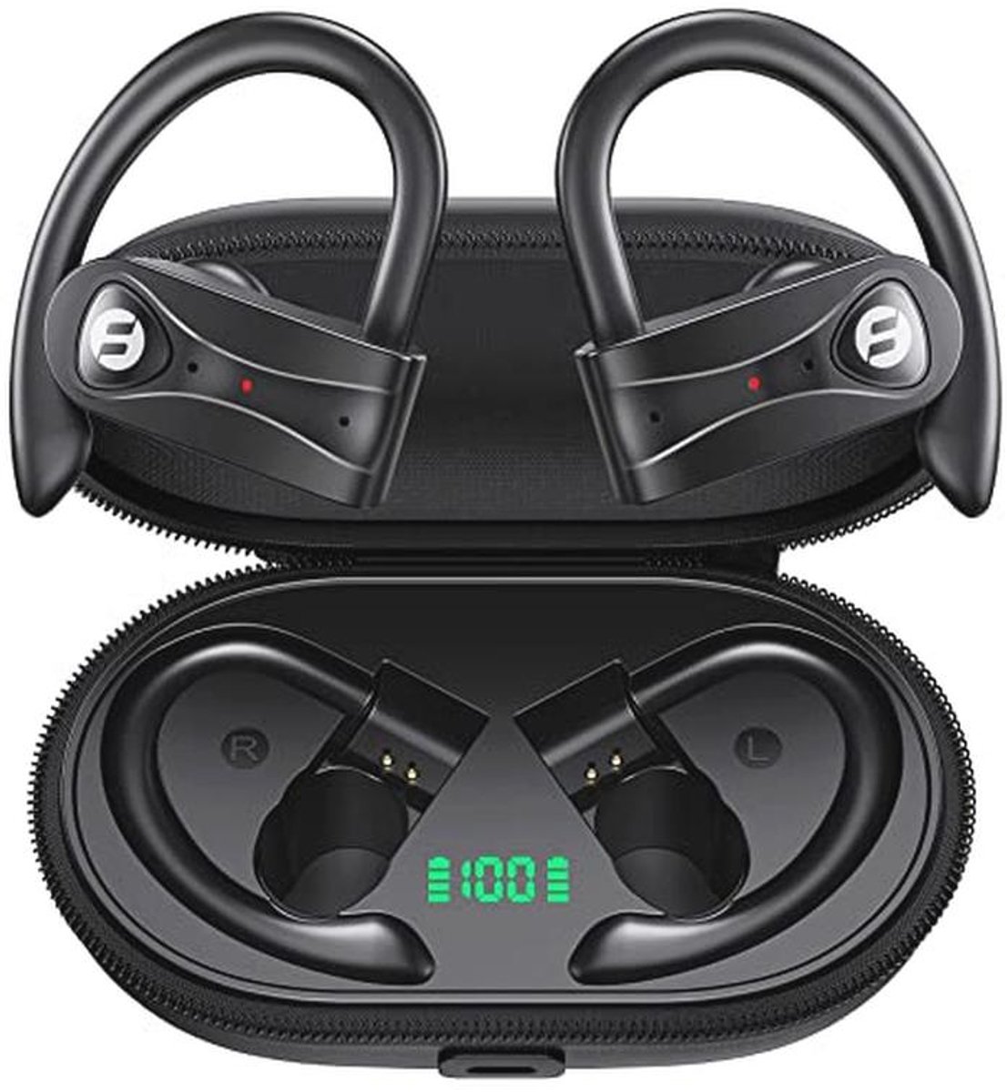 Bluetooth Hoofdtelefoon met Ruisonderdrukking en Lange Speeltijd
