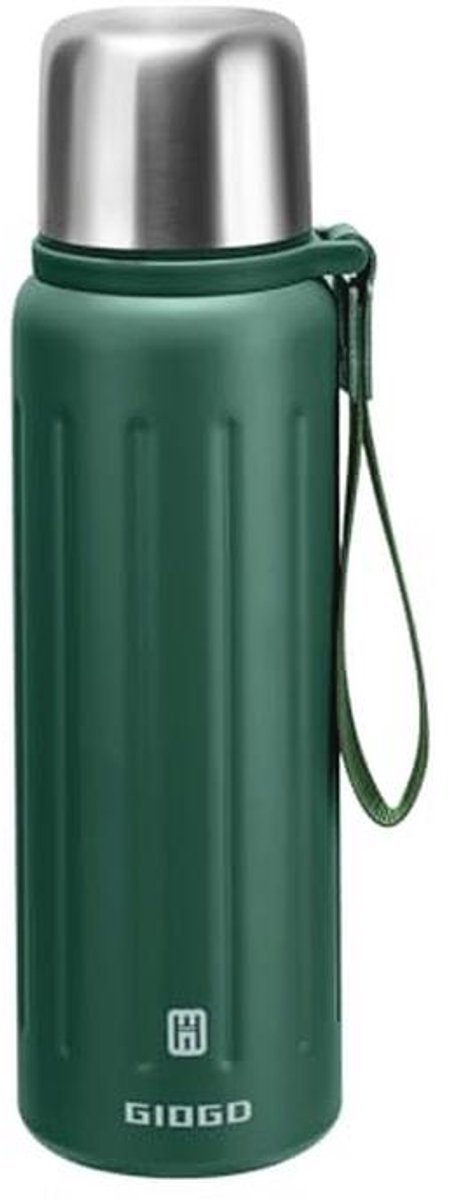 Vacuüm Geïsoleerde Thermoflessen 800ml met Beker voor Koude en Warme Dranken