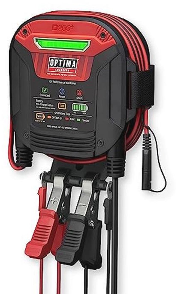 Batterijhouder en Lithium oplader voor 12V accu's - Ondersteunt Lithium, AGM, en Meer