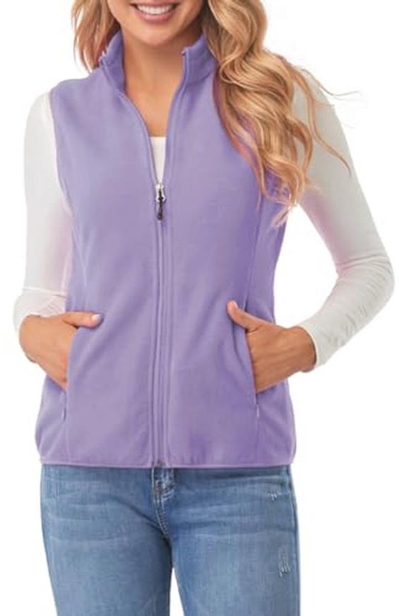 Lichtgewicht Dames Fleece Gilet met Ritszakken