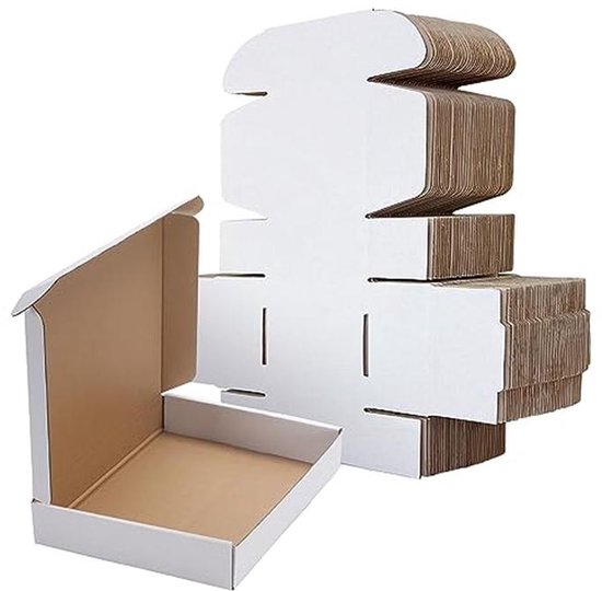 10 Pack Kleine Verzenddoos Mailing Postal Kartonnen Dozen Kraft Golfkarton Dozen, Zelfklevende Rits Verpakking Dozen Kleine Mailing Dozen Geschenkdoos Mailer 210 x 110 x 140 mm