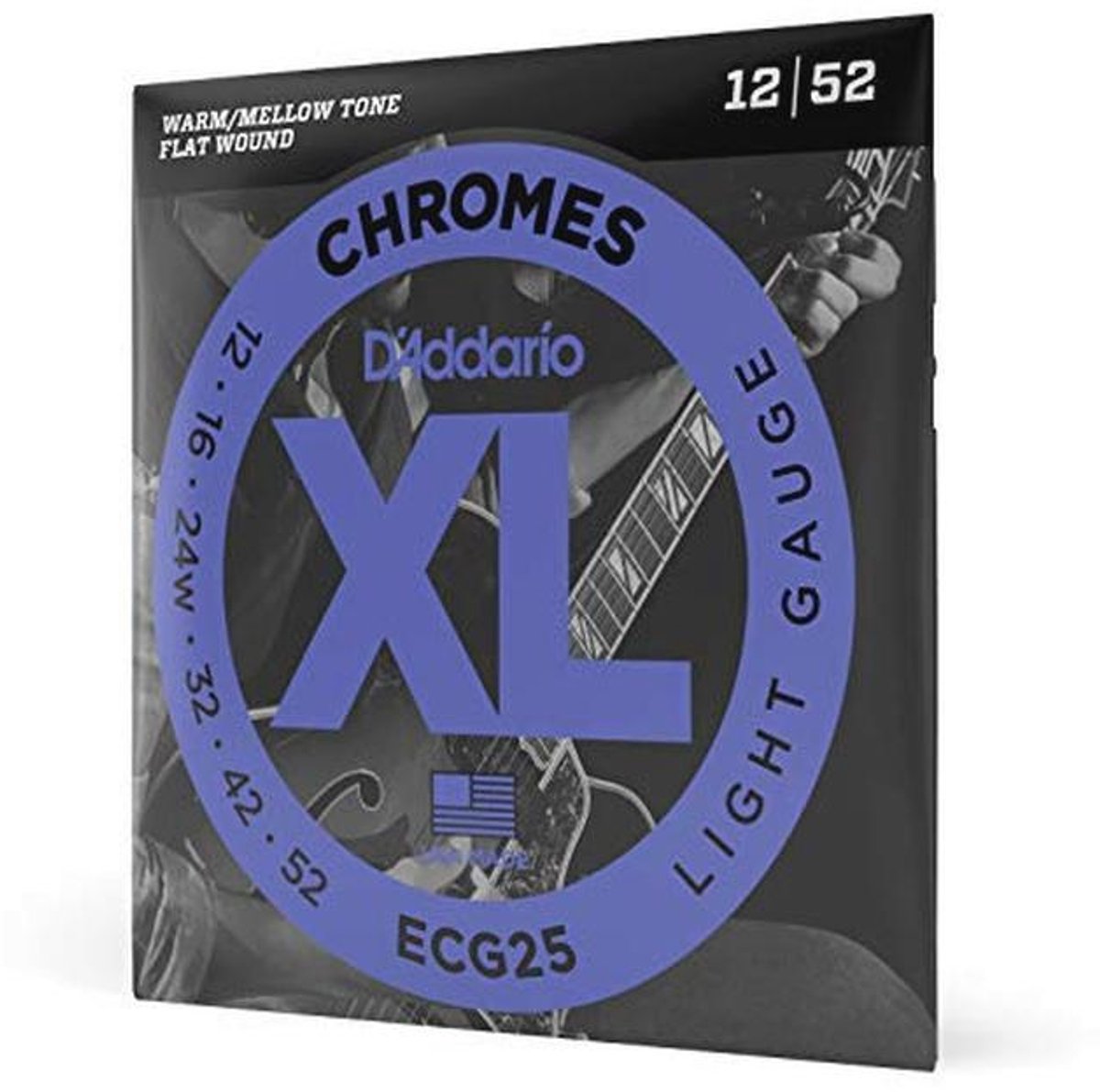 Elektrische Gitaarsnaren 12-52 Chromes Flatwound - Premium Kwaliteit