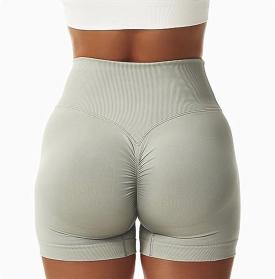 Dames Sport Shorts voor Yoga en Fitness - Hoge Taille en Elastische Stoffen — afbeelding 4