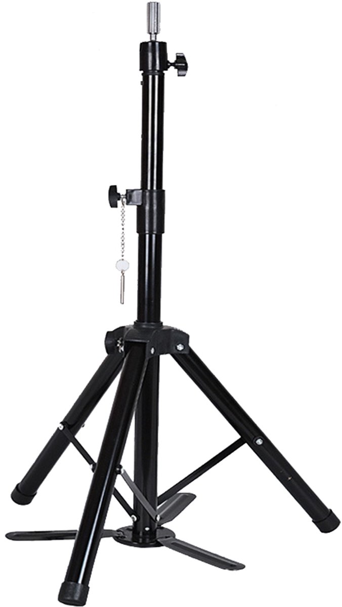 Oefenhoofd statief - Kaphoofd standaard - Kappershoofd - Stevig - Metaal tot 140 cm - ZWART