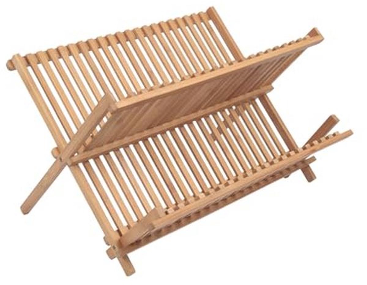 Afdruiprek voor Servies en Bestek van FSC-gecertificeerd Bamboe - 42 cm x 30 cm x 3,5 cm