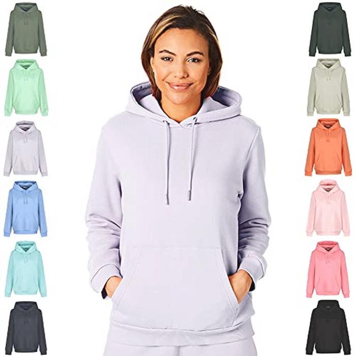 Dames Hoody Loungewear in Pastelkleuren - Stijlvolle en Comfortabele Sweater met Capuchon
