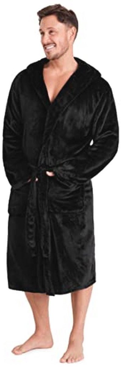 Fleece Ochtendjas voor Heren met Capuchon - Warm en Behagelijk