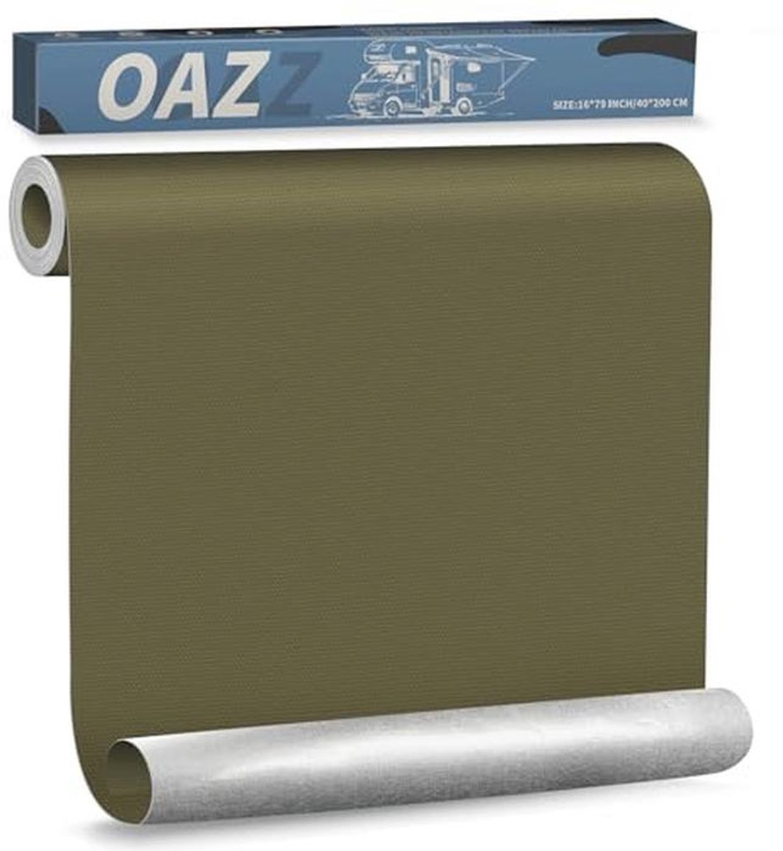 Zelfklevende Canvas Patches in Groen - Waterdichte Stof voor Meubels, Tent en Auto - 40 x 200 cm