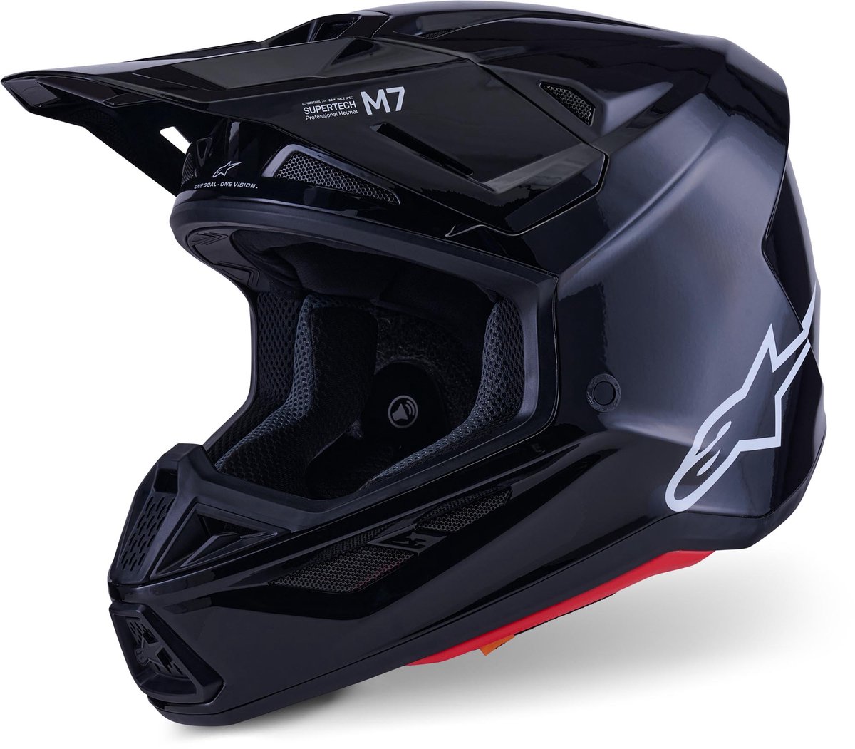 Alpinestars S-M7 Zwart Crosshelm - Helm