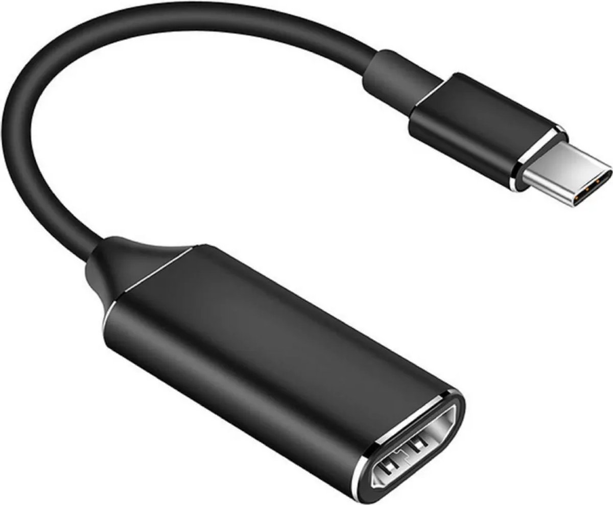 USB-C naar HDMI-adapter en kabel die 4K high-definition-resolutie ondersteunt.