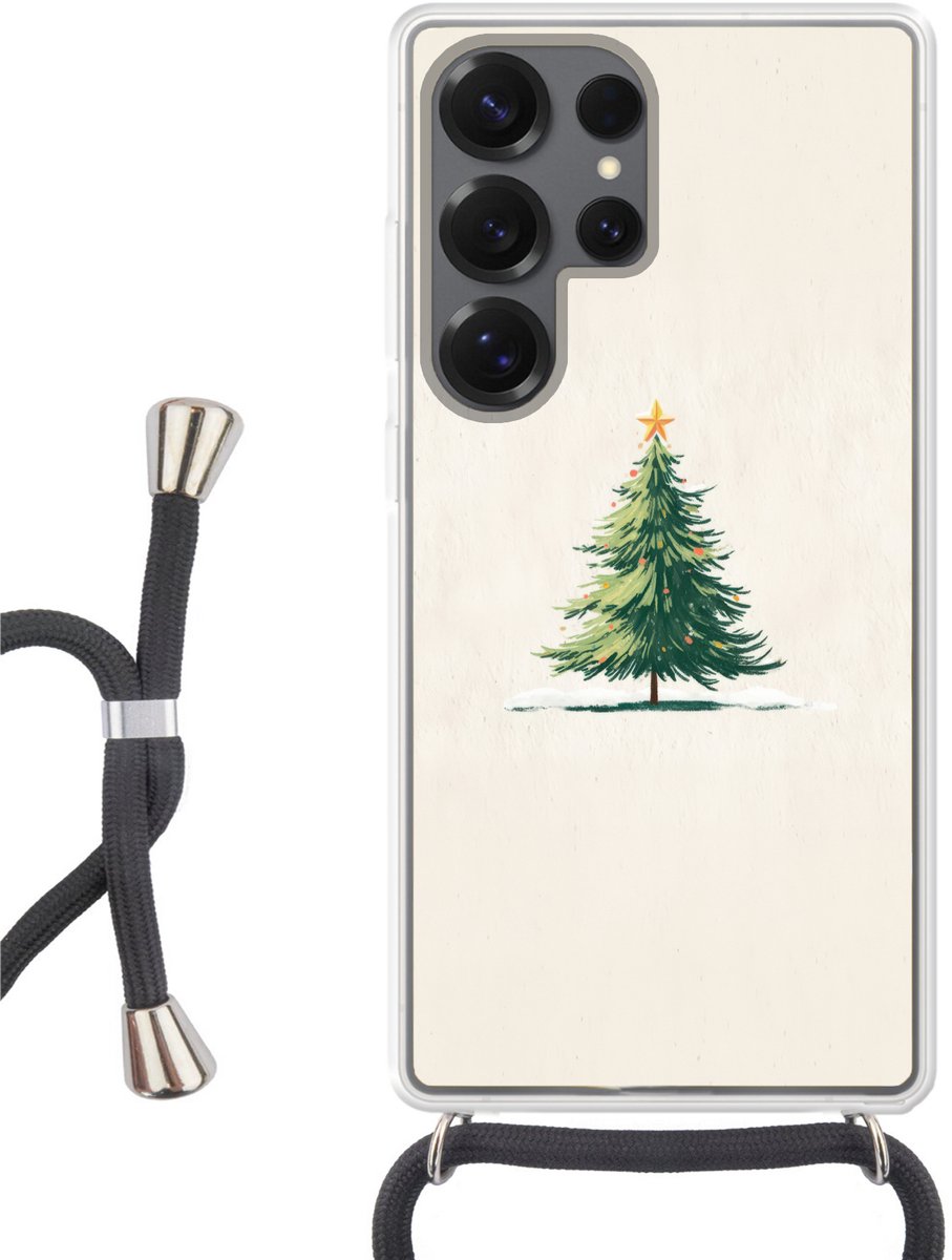 Kerstboom - Illustratie - Ster - Sneeuw