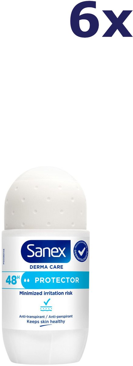 6x Sanex Deoroller Dermo Protector (6 x 53 ml)