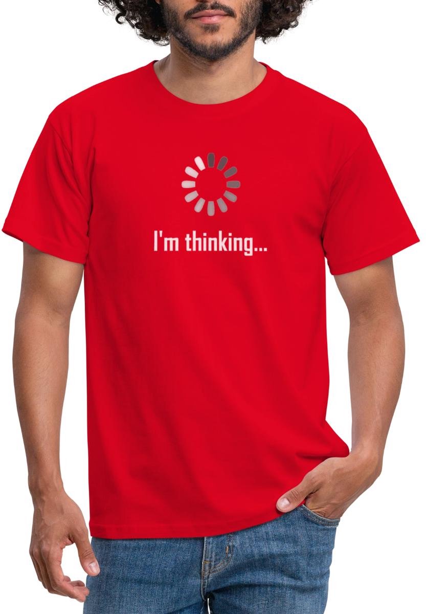 I'm Thinking Loading Icon T-Shirt Heren