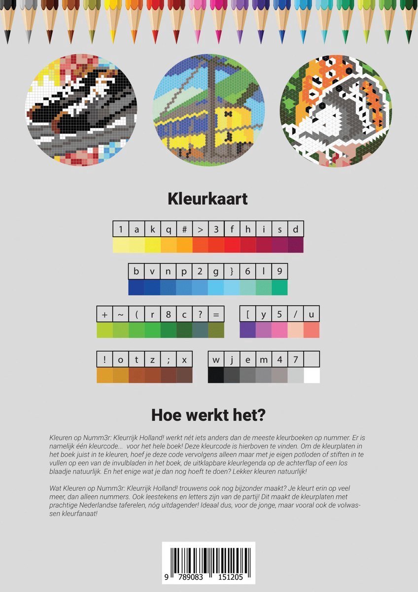 Kleuren op Nummer voor Volwassenen | Kleurrijk Holland | Inclusief Bijpassende Potloden | Kleurboek voor Volwassenen | Kleuren op Numm3r | Color by Number | Kleurpotloden voor Volwassenen — afbeelding 8