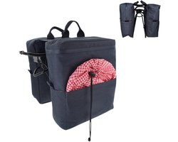 Toppoint Dubbele (Koel) Picknick Fietstas R-PET - 26 x 13 x 34 cm - Donkerblauw