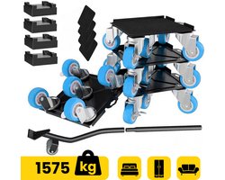 Moeve Meubelroller - Stevig en handig voor zware meubels - Meubeltransporter - 15 delige Transporthulp - Draagvermogen 1575kg - Transportroller - Meubelhondje - Meubelverplaatser