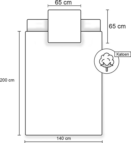 Animal Pictures Housse de couette, Jungle - Seul - 140 x 200 + 65 x 65 cm - Katoen