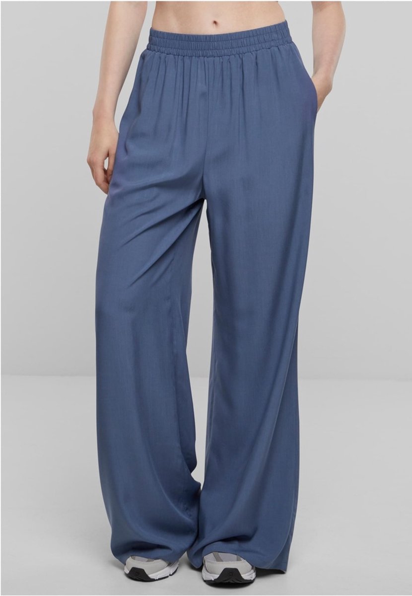 Urban Classics Viscose Wijde broek 4XL Blauw