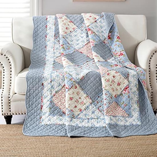 FratiHome - Zachte Wollen Plaid - Fantasy Flower
