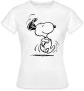 Peanuts Snoopy Rennen T-Shirt Dames