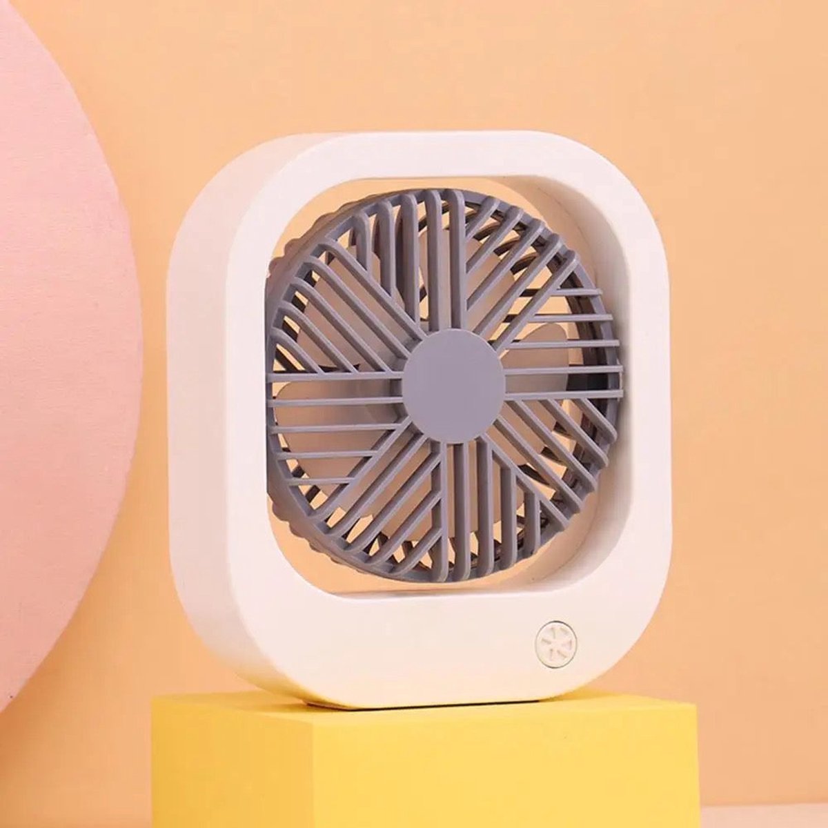 Yar Venti- Mini USB Ventilator - Tafelventilator - Stille Mini Fan - Retro Bureau Ventilator - Dual Motoren - Kantelbaar