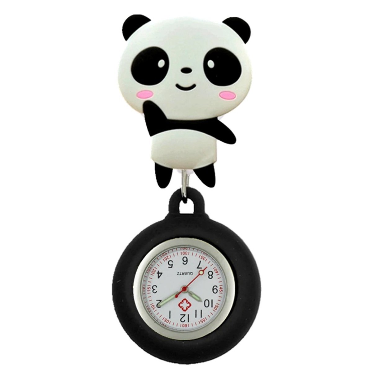 Fako® - Verpleegstershorloge - Zusterhorloge - 3D Roller - Zwaaiende Panda