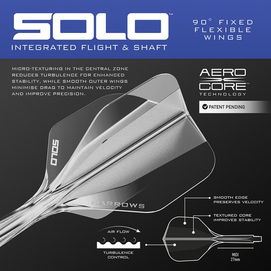 Harrows Geo Torpedo Quick Point 90% - Dartpijlen 23 Gram van Merkloos — afbeelding 3