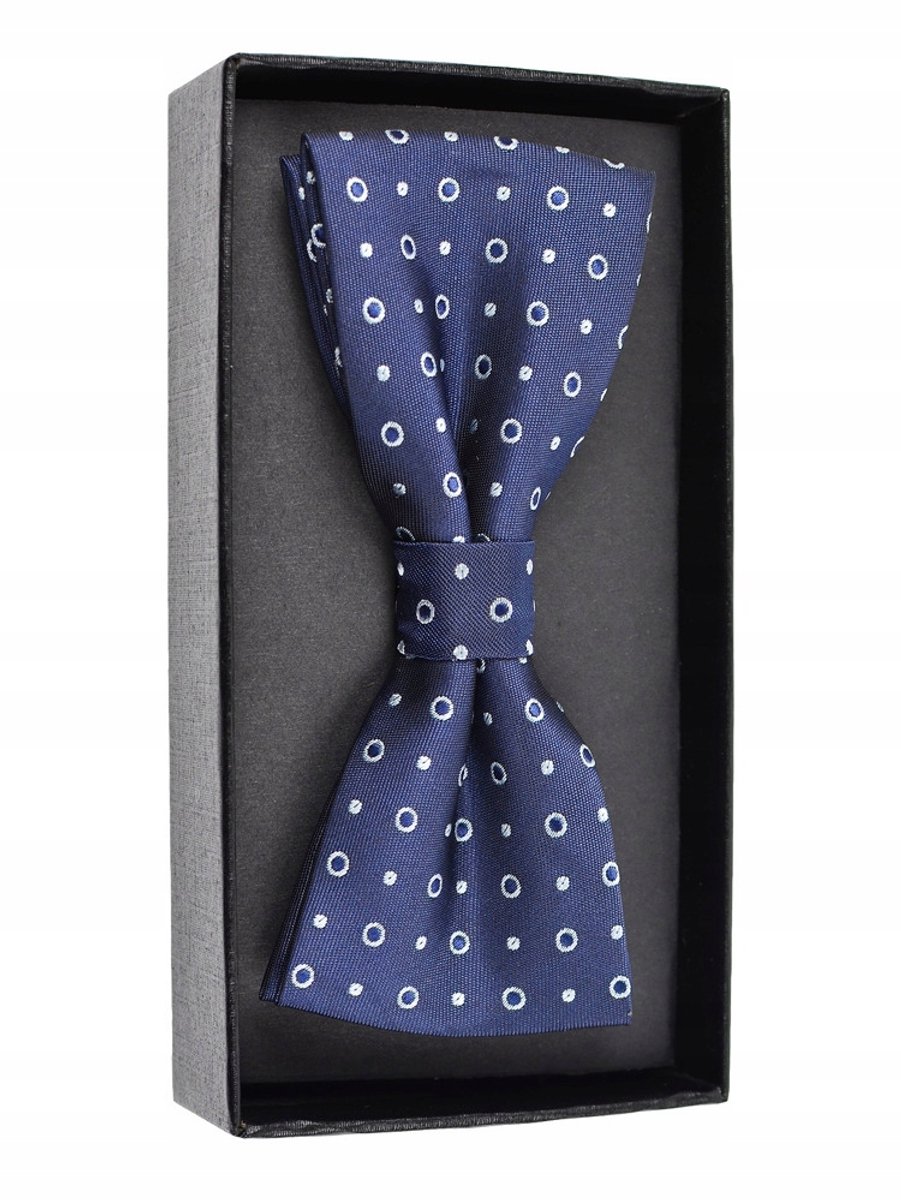 Herren Fliege Marineblau mit Punkten - Elegante accessoires