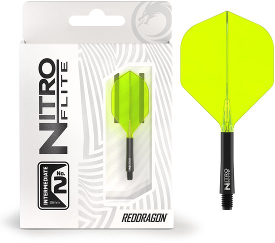 Red Dragon Nitro Flite System Black Yellow NO2 - Dart Flights van Red Dragon — afbeelding 4