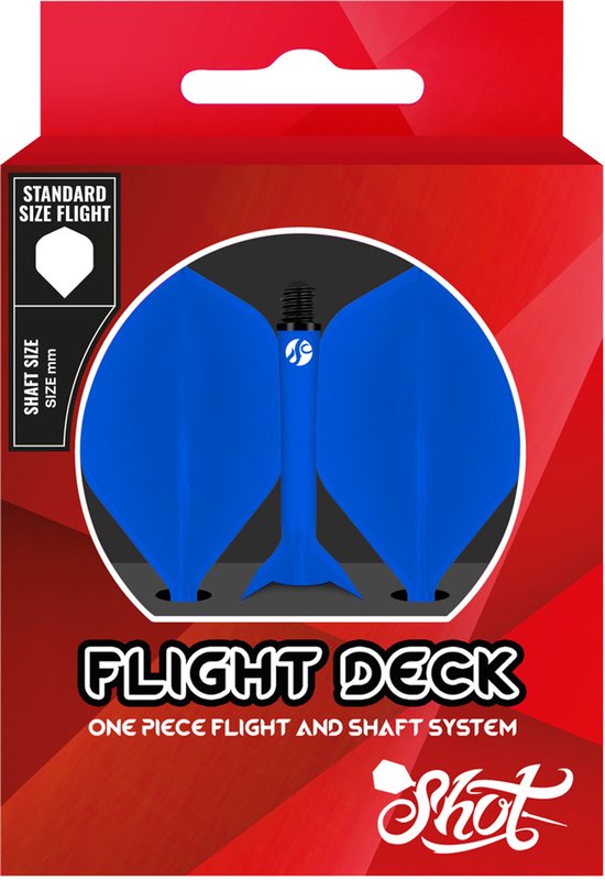 Shot Flight Deck System Blue NO2 - Dart Flights van Shot! — afbeelding 2