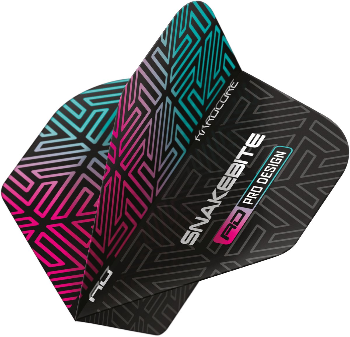 Red Dragon Peter Wright Hardcore Premium Snakebite Black & Rainbow - Dart Flights
