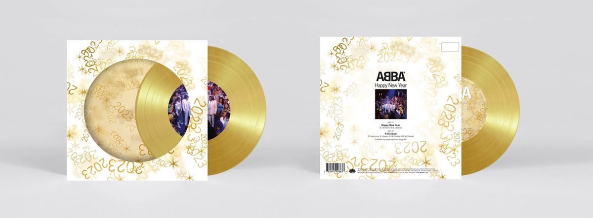ABBA: Happy New Year (7" Inch Gold Edition Vinyl Single)