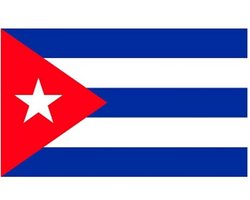 Vlag van Cuba stickers - 7 x 10 cm - Landen - Cubaanse vlaggetjes - versiering - feestartikelen