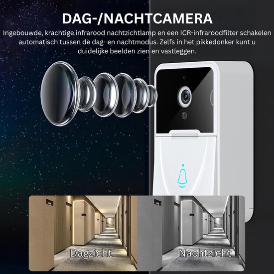VH Supplies® Video Deurbel met Camera - Slimme Deurbel - Video Deurbel zonder abonnement — afbeelding 2