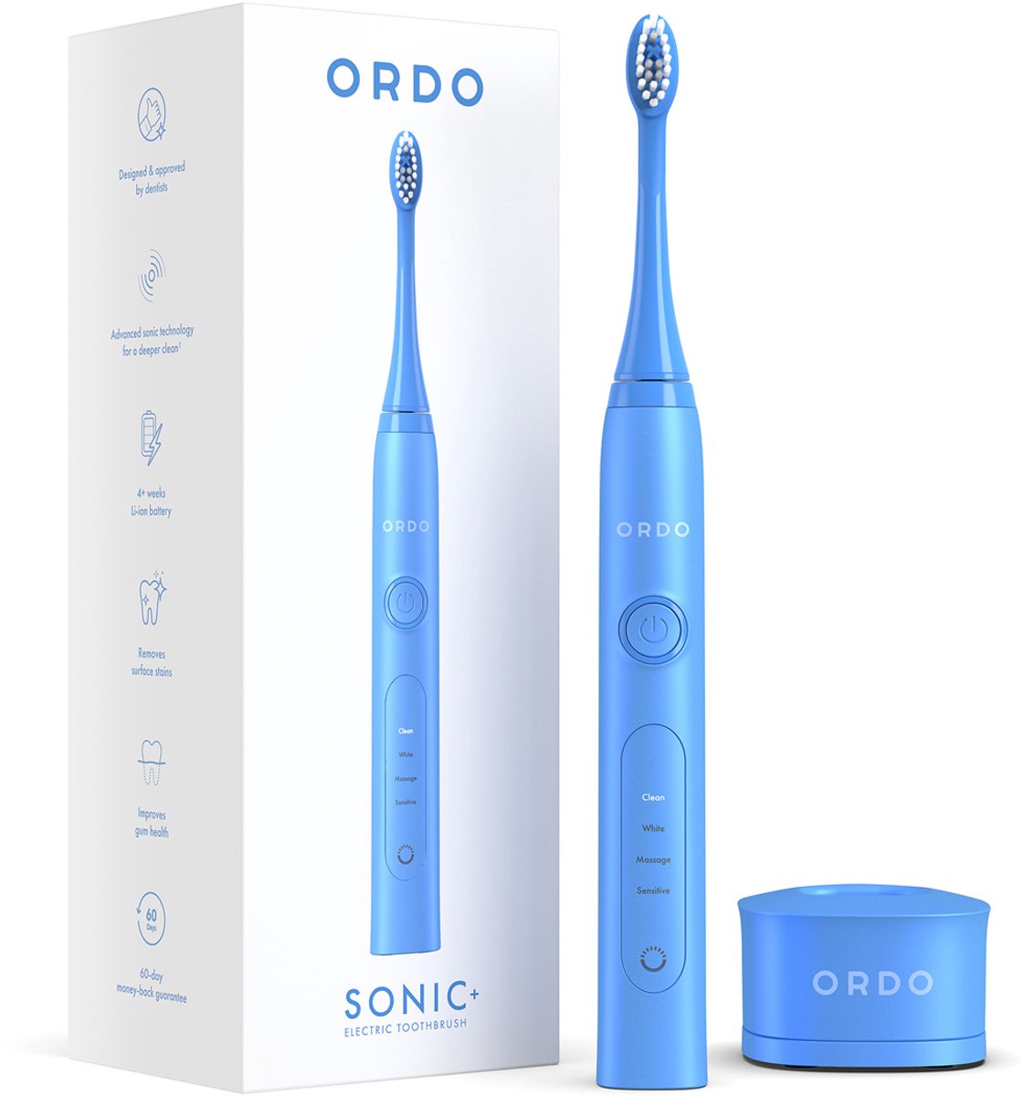 Ordo Sonic Plus Elektrische Tandenborstel - Arctic Blue - Sonische Reiniging