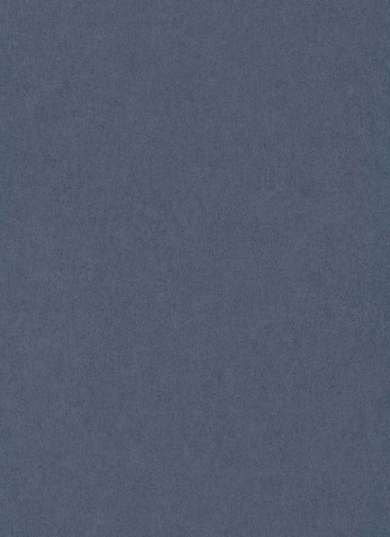 Donkerblauw mat linnenlook behang.