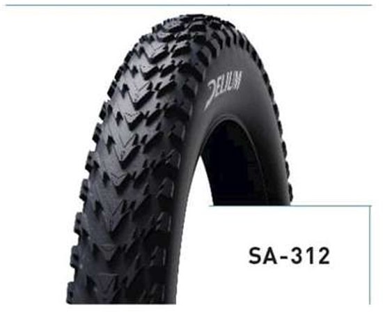 Fatbike Delium SA-312 Thundr 20×4.00 zwart, brede banden, stevige mountainbike
