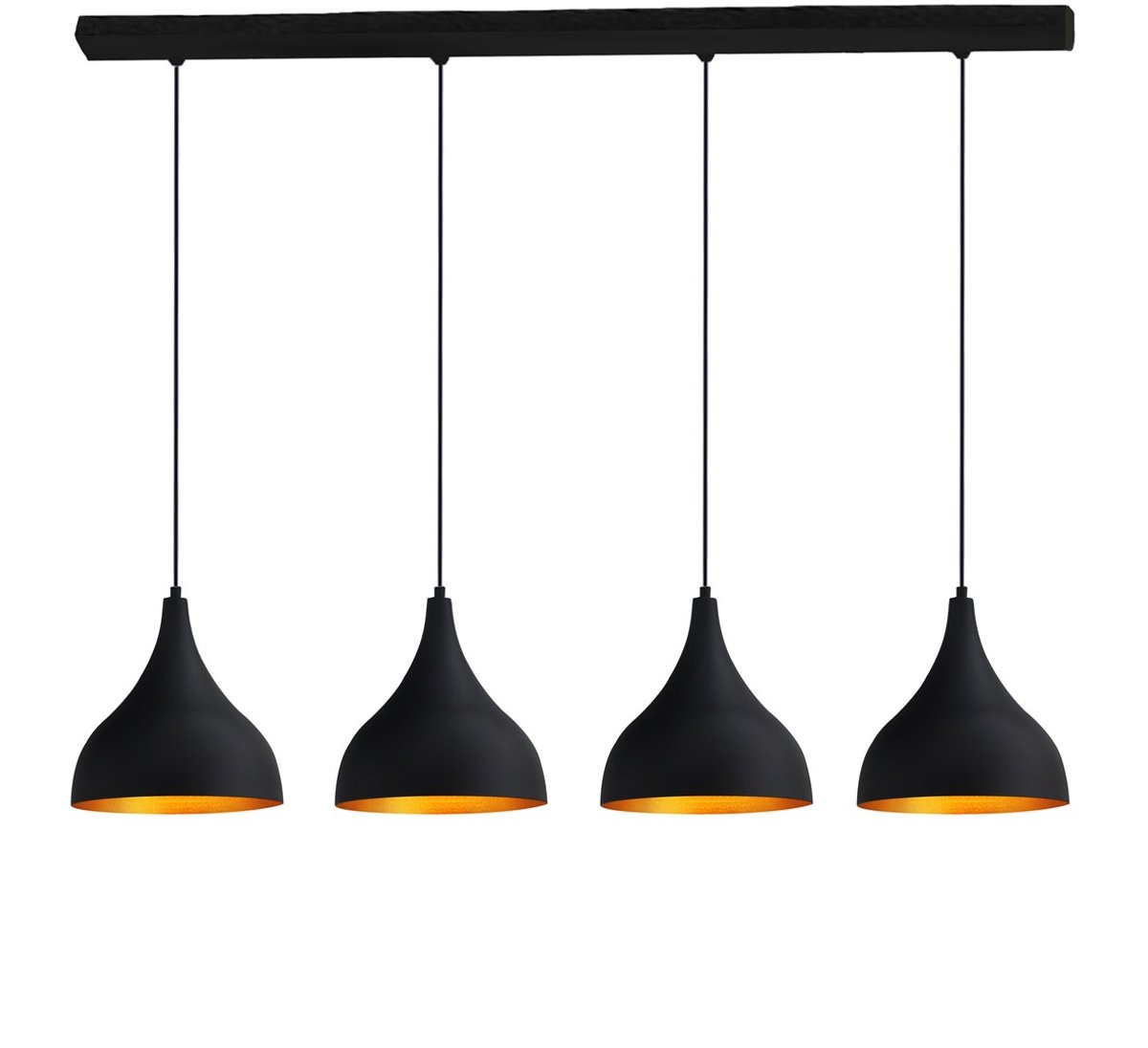 Bamyum Hanglamp Metalen Lamp Zwart Plafondlamp Modern Ceiling Lamp