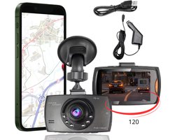 Auto Dashcam 120° Full HD met Nachtzicht, Bewegingdetectie & G-sensor – FHD Rijcamera